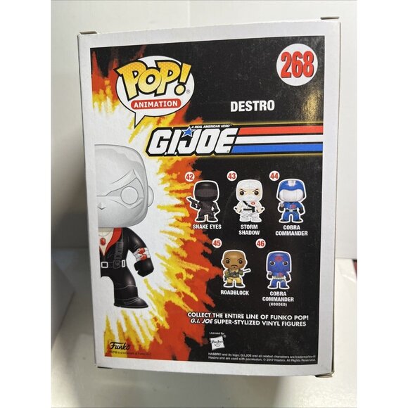Funko Pop! Vinyl: G.I. Joe - Destro - (Chrome) - # 268 Mib 2017 Fall Convention! - Picture 3 of 5